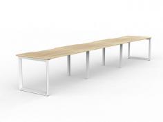 OL Anvil 3-User Workspace – Oak Top with White Frame

Anvil SSD Workstations are an excellent option for bench desking with minimal interference from the shared legs along the length of the desk run. The 3 User side by side workspace boasts two frame colours, two worktop colours & 11 worktop sizes available.

Product Features:
GECA Certified
10 year warranty
50 x 50 mm triangle end frames with flush ground weld finish
50 x 25 mm rails
2mm steel for extra strength and stability
30 mm height adjustment in each foot
Arctic white powdercoat finish
Multiple rail positions on each frame
Worktop height 715 mm
3x Melamine Worktops – 25 mm E0 grade substrate finished in new oak with matching 2 mm ABS edge.
Tried, tested and used in thousands of offices globally
Excludes cable management and screens.
2 x shared leg