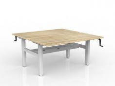 OL Agile Winder Height Adjustable Shared Desk – Oak Top with White Frame

Features

Height range: 680 – 1130 mm
White Powdercoated frame
25 mm worksurfaces finished in White melamine on E0 grade substrate with matching PVC edge
H frame design
Weight rating: 120kg
Warranty: 10 Years
Fast to assemble
Flat pack, assembly is required