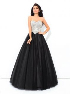 Duchesse-Linie Normale Taille Herz-Ausschnitt Anständiges Partykleid ohne Ärmeln