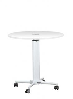 VC Height Adjustable Portable Breakout Table Frame

Highly versatile and stylish table with all the health benefits of height adjustment from sitting to standing positions. Unique pneumatic gas lift operation with foot pedal tested over 10,000 cycles.

Provides excellent stability  and study platform. Use it as a meeting table during the day and as a drinks table in evening. Great to socialise with work colleagues and quick informal stand up meetings.

Features
Height adjustable from 688 – 1058mm
40mm lockable castors & white powder coated steel stand
** The image is shown for demonstration purpose only. The price is for the Table Frame Only.