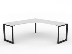 OL Anvil 90° Workstation Corner Desk – White Top with Black Frame

OL Anvil Loop Leg Workstations are a stylish solution for single offices, and small open plan zones. Stocked in 12 quickship configurations for maximum delivery speed. Left & right hand options available. The 90 degree desk works equally as well at home, in open plan spaces and private offices.

Product Features:
Frame: 50 x 50 x 50mm triangle, 50 x 25mm rails
25mm EI Melamine board with 2mm ABS edge
Weight rating: 100kg
End leg set and single corner leg.
2mm steel for extra strength and stability
80 mm height adjustment in each foot
Arctic black powdercoat finish
Multiple rail positions on each frame
Worktop height 715 mm
Warranty: 10 years
GECA Certificate
ISO 14001 Certificate
ISO 9001 Certificate
Flatpack –  Assembly required