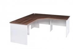 GP Office 3 Piece Corner Workstation with Casnan Top & White BottomProduct Features
Made of quality E1 Enviroboard
25mm Top & 25mm end panels
Standard cable hole
Size – 1800* 1800 x 700 x 720 mm
Colour – Casnan & White
Warranty –  3 years