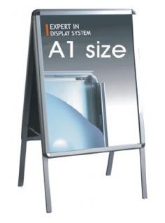 VC Double Sided Snap A Frame Poster Holder

Cases feature strong 25mm alloy frame with rounded light grey moulded corners. Glare free PVC clear front cover lenses helps protects artwork from harsh reflection and general wear. Easy to change inserts and perfect for presenting information with a smart professional look.

Features
Fantastic for offices to display important information or temporary notices
Front opening with cover sheet
Holes – are predrilled
Suitable for A1 size
Dimension of Single Sides
Overall Size: 885 x 638 x 10mm
Poster Size: 841 x 594mm (A1)
Visible Size: 835 x 588mm
Frame Size: 25mm wide