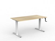OL Agile Winder Height Adjustable Desk – Oak Top with White Frame

Features

Height range: 680 – 1130 mm
White Powdercoated frame
25 mm worksurfaces finished in White melamine on E0 grade substrate with matching PVC edge
Weight rating: 120kg
Warranty: 10 Years
Fast to assemble
Flat pack, assembly is required