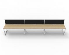 RL Loop Single Side Workstation with Screen Suitable From 1 to 3 Person

Product Features:
Deluxe Infinity range with new deeper 750mm top
Scalloped edge top for easy wire management
Recessed intermediate leg creates full leg access
60mm x 45mm bevelled edge loop leg
Double support rail for extra strength
E0 Enviroboard