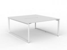 OL Anvil 2-User Double Sided Workspace – White Top with White Frame

OL Anvil Loop Leg bench desking comes in both side by side and back to back configurations to fit any space. The Loop legs on the end are complemented by adjustable central legs, enabling excellent levelling ability even on the most uneven floor surfaces.

Product Key Points:
4x Melamine Worktops – 25 mm E0 grade substrate finished in studio white with matching 2 mm ABS edge.
2mm steel for extra strength and stability
Height Adjustable legs Up to 90mm to suite uneven floor
800mm deep tops come with a scallop as standard
Worktop height 715 mm
50 x 25 mm rails
Multiple rail positions on each frame
Arctic white powdercoat finish
30 mm height adjustment in each foot
Flat Pack, Assembly is required
ISO9001 Quality Assurance Certificate
ISO14001 Environmental Certificate
Includes 1 x shared leg
GECA Certified
Warranty: 10 Years