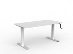 OL Agile Winder Height Adjustable Desk – White Top with White Frame

Features

Height range: 680 – 1130 mm
White Powdercoated frame
25 mm worksurfaces finished in White melamine on E0 grade substrate with matching PVC edge
Weight rating: 120kg
Warranty: 10 Years
Fast to assemble
Flat pack, assembly is required