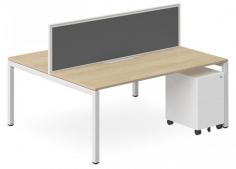 DD Plaza Tek Workstation Double Sided For 2 Person With 500h Screen

Features:
Base Finish: White / Black
White Top: Laminex White 200