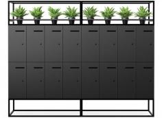 DD Welded Garden LockersFeatures
Black or White Powdercoat Finishes
Render Reflects 2 x 1200W Units
Design and made in Australia
Dimension (mm): 1200W x 500D x 2100H
Warranty: 5 Years; Frame Warranty: 3 years
Manufacture lead time 20-25 Business Days
Available in 50 colours, refer to the colour swatch
Custom size available
Melamine Lockers
Number of Doors: 8
