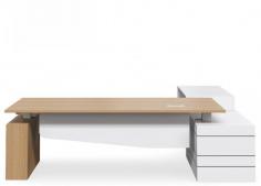 DD Geo Executive Selectric Height Adjustable DeskFeatures

A heavy duty motor drive
Standard for both strength & durability
Height Adjust : 700-1150mm
Finish Options: 50 STANDARD Colours, refer to the colour swatch
Rectangular Cable Hole to your preferred placement (included)
Price includes desk with 101 selectric frame, cable basket, 4 GPO & DATA outlets, underdesk cord snake & 3 metre lead
Overall Dimension: Desk –  2000L x 900D; Empty Return – 2100L x 550D x 675H
Warranty: 10 years
Manufacture lead time 20-25 Business Days