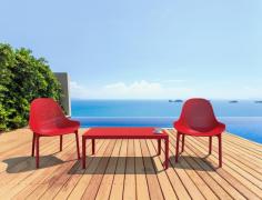 FL Sky 3 Piece Outdoor Lounge Setting with Coffee Table

Product Features
Suitable for light commercial use only
5 year structural warranty
Dimensions: Coffee Table – 1000W x 600D x 400H; Chair – 600W x 710D x 830H x 380 Seat Height
Made in Europe
Seating Weight Limit (SWL): 150 Kg
Stocked in: Black, Anthracite, Red, White, Mango & Taupe
Suitable for indoor and outdoor use
Minor assembly required for Table; Chair is fully assembled
The Sky Lounge Table and Chair are produced with polypropylene reinforced with glass fiber obtained by means of the latest generation of air moulding technology
Unit Weight: Table – 7.3kg; Chair – 5.2 kg
Weather resistant, UV Stabilised – Will not fade under direct sunlight. Furnlink warrant excessive fading in a given period, refer to product warranties
Produced in accordance with ISO 14001:2015 Environmental Management System Certification
Package Includes
Sky Lounge Chair by Siesta x2
Sky Lounge Coffee Table by Siesta x1