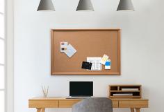 VC Oak Finish Frame Cork Pinboard

The frame is a Oak Style frame finish, making it a stylish addition to your home or office
High-density cork pinnable surface for adding notes, memos, photos and more
Ideal 900x600mm size
Includes 4x white push pins and mounting kit