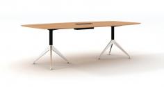 GP Potenza 2 Legs Boardroom Table with Cable Tray

Dimension: 2400 x 1200 x 750H mm
1 Piece high quality melamine top
Matt finish
Stylish shark-nose edging
Aluminium Feet
Seating capacity – 8-10 people
Warranty – 3 Years