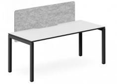 DD Plaza Workstation Single Sided For 1 Person With Sonik Screen

Features:
Base Finish: White / Black
White Top: Laminex White 200