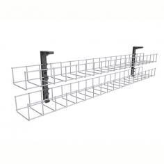Wire Grid Dual Tiers Cable Basket

Wire Grid series mounting brackets screw to the underside of the workstation and allow the basket to ‘snap’ into the bracket. These baskets can also be cut to a custom length on site.

Features
For Cable Tidy Purposes
Includes 2 x Mounting Brackets
Single Tier Cable Basket – For Cable Tidy of Power Leads Only
Cost effective cable reticulation
Different configurations are available
Switch between Dual tier to single tier
Product Contains
2 x Single tier 50mm wide trays or 100mm wide trays
2 x Mounting Brackets