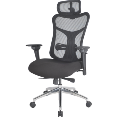 MA Avatar Mesh Executive Chair

Extremely comfortable & stylish Ergonomic Executive Chair
Fully upholstered seat with fire retardant moulded foam
Black mesh back for breathability and support
Pneumatic height adjustable seat
Seat depth adjustable
4 position back tilt lock adjustable
Back tilt tension adjustable
Back lumbar support height and depth adjustable
Armrests height, pivot & depth adjustable
Headrest height & angle adjustable
Dimensions 1220-1120H x 790W x 660Dm
Weight Capacity 140kg
Weight 23kg
Origin Taiwan
Warranty 5 years
Chrome Frame