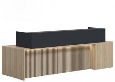 DD Bancroft Commercial Office Reception Counter

Features
Available in 50 Standard colours, refer to the colour swatch
Return Options Available for P.O.A
Custom Sizes available
Render reflects 3000 (W) size in Polytec Natural Oak and Laminex Absolute Matt Black Hob
Package: Flat Pack, Experience Commercial Furniture Installer is Required
Product Origin: Australia
Warranty: 5 years
Manufacture Lead Time: 25 Business Days