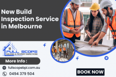Full Scope Building & Property Inspections is the best name to hire for new build inspection service in Melbourne, thanks to our experienced inspectors, fast and comprehensive reports, customer-centric approach, and our excellence in preventive maintenance. 

Learn More : https://fullscopebpi.com.au/