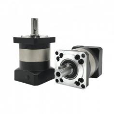 The helical planetary gearbox consists of a sun gear, planetary gear, ring gear and planet carrier. The sun gear is located in the center, and the planetary gear revolves around it and rotates on its own.
