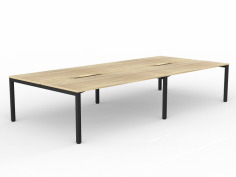 OL Axis 4-User Double Sided Workspace – Oak Top with Black Frame
Top: E1 grade board, 25mm melamine finished thickness with matching 2mm PVC edges
50mm x 50mm frame and 50mm x 25mm rail with black powder coated
Hight Adjustable legs Up to 90mm to suite uneven floor
Flat Pack, Assembly is required
ISO9001 Quality Assurance Certificate
ISO14001 Environmental Certificate
Warranty: 10 Years