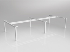 OL Axis Double Sided 4-User Workspace Frame
Layout Type – 4 staff back to back
Frame Colour – Black Powdercoat/White Powdercoat
Frame Type – Fixed height
80mm height adjustment in each foot
Worktop Height – 715mm
Warranty 10 Years
Flatpack – Assembly required