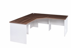 GP Office 3 Piece Corner Workstation with Casnan Top & White Bottom
Made of quality E1 Enviroboard
25mm Top & 25mm end panels
Standard cable hole
Size – 1800* 1800 x 700 x 720 mm
Colour – Casnan & White
Warranty –  3 years