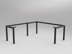 OL Axis Black Desk and Return Frame
Layout Type – Individual
Frame Colour – Black Powdercoat
Frame Type – Fixed height
Worktop Height – 720mm
Warranty 10 Years
Flatpack – Assembly required