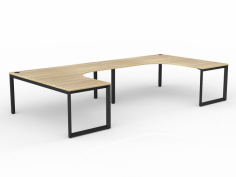 OL Anvil 2-User 90° Workspace – Oak
Top: E1 grade board, 25mm melamine finished thickness with matching 2mm PVC edges
50mm x 50mm x 50mm triangle  frame and 50mm x 25mm rail with black or white powder coated
Hight Adjustable legs  Up to 30mm to suite uneven floor
2mm steel for extra strength and stability
30 mm height adjustment in each foot
Arctic white or black powdercoat finish
Multiple rail positions on each frame
Worktop height 715 mm
Flat Pack, Assembly is required
ISO9001 Quality Assurance Certificate
ISO14001 Environmental Certificate
Warranty: 10 Years