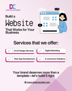Top Web, App and ERP Development Company | Digital Marketing Experts

Dreamzcoder offers professional web design and development services tailored for businesses. Build your online presence with our expert website solutions.
https://www.dreamzcoder.com/ 