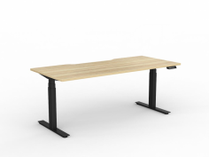 OL Agile Double Motor Electric Individual Desk – Oak Top with Black Frame
Concealed motors in each leg
Electric Double motor height range – 645-1285 mm (incl worktop)
25mm Studio White worktop with ABS edge.
Black powdercoated frame.
Flat foot design
160 kg weight capacity
4 point memory control with LCD readout, programmable to restrict min/max height and to set anti-collision sensitivity
Fast to assemble – rails come pre-fitted to the legs where possible
10 year warranty – best in its class
Flat pack – assembly required
