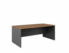 GP Rectangular Office Open Desk – Regal Walnut with Charcoal
Made of quality E1 Enviroboard
25mm Top & 25mm end panels
Standard cable holes
Colour – Regal Walnut over Charcoal
Warranty – 3 years