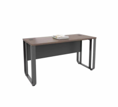 GP Rectangular Office Desk with Metal Frame
Melamine desktop
Durable powder coated frame
Heavy duty construction
With cable access holes
Adjustable levelling feet
Colour –  Walnut over Charcoal
Warranty – 3 years