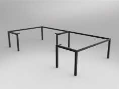 OL Axis Black 90° Corner 2-User Workspace Frame
Layout Type – 90 degree layout
Frame Colour – Black Powdercoat
Frame Type – Fixed height
Axis black powdercoated 2-user desk frame to suit 1800mm x 1800mm/750mm 90 degree worktops
80mm height adjustment in each foot.
Worktop Height – 715mm
Warranty 10 Years
Flatpack – Assembly required