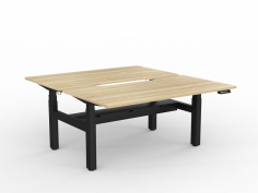 OL Agile Double Motor Electric Height Adjustable Shared Desk – Oak Top with White Frame
Concealed motors in each leg
Electric Double motor height range – 645-1285 mm (incl worktop)
25mm Studio White worktop with ABS edge.
Black powdercoated frame.
Flat foot design
160 kg weight capacity each side
800mm deep tops come standard with a 400mm scallop at the back of the worktop
4 point memory control with LCD readout, programmable to restrict min/max height and to set anti-collision sensitivity
Fast to assemble – rails come pre-fitted to the legs where possible
10 year warranty – best in its class
Flat pack – assembly required