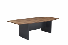 GP H – Base Boardroom Table – Regal Walnut & Charcoal
Made of quality melamine boards
E1 Enviroboard
Boat shape top
Stable H base
Size – 2400 x 1200 x 720mm
Colour: Top – Regal Walnut; Bottom – Charcoal
Warranty –  3 years