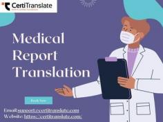 Professional communication in healthcare requires medical report translation to ensure clarity between doctors and patients worldwide. At CertiTranslate, we deliver precise translations with a focus on medical terminology. Our team supports hospitals, clinics, and patients, making global treatment options accessible with reliable, certified, and timely language solutions tailored for international healthcare needs.
Visit: https://certitranslate.com/naati-certified-translation/medical-report/

