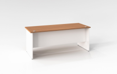 GP Rectangular Office Open Desk – Virginia Walnut
Made of quality E1 Enviroboard
25mm Top & 25mm end panels
Standard cable holes
Colour – Walnut over White
Warranty – 3 years