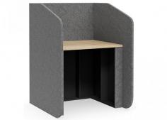 DD Sonik Hub – Angled
Floorstanding Acoustic Desk Booths
900W x 750D x 1200H
25mm Thick Top
Desk Height: 725H
Colours Available: Mid Grey