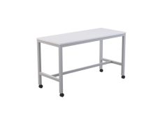 OL Axis Mobile Bar Leaner – White Top
White or Black Powdercoated 50mm x 50mm frame at 1050mm high.
50mm x 25mm rails to all sides central foot rail 350mm above floor
4 x heavy duty 80mm locking castors
25mm Studio White worktop with ABS edge
ISO9001 Quality Assurance Certificate
ISO14001 Environmental Certificate
Warranty: 10 Years