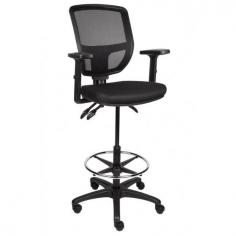 MA Lily Mesh Back Drafting Chair with Arms
Stocked in Black Fabric seat with Black Mesh back
Nylon base, optional Chrome base
120mm gas strut – grade 4
Foam density 35
Three lever mechanism
BIFMA approved
Tested to weight load capacity 138kg
Origin : China
