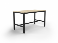 OL Axis Bar Leaner Table – Oak Top with Black Frame
Height: 1025mm
Colour: Oak Melamine Top with Black Powder Coated Frame
Top: E1 grade board, 25mm melamine finished thickness with matching 2mm PVC edges
50mm x 50mm frame and 50mm x 25mm rail with black or white powder coated
Hight Adjustable legs Up to 90mm to suite uneven floor
Flat Pack, Assembly is required
ISO9001 Quality Assurance Certificate
ISO14001 Environmental Certificate
Warranty: 10 Years