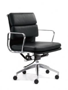 GP Manta Medium High Back Leather Office Chair
Dimension: 580 x 650 x 860-930
Soft padded seat and back
Central tilting mechanism
Tilting tension adjustment and lockable
Aluminium frame and base
Available in leather or PU, five-star base or sled base
Standard Manta features
Medium back
Leather
Weight Capacity: 120kg
Warrenty: 3 Years
