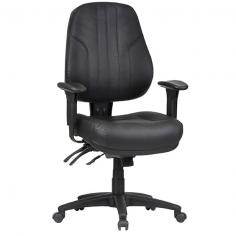ST Rover Genuine Leather High Back Multi Shift Executive Chair
Adjustable seat height
Adjustable back height (ratchet)
Adjustable seat and back angle
Adjustable weight tension
Adjustable arms
Moulded seat and back foam
4 lever ergonomic mechanism
700mm black nylon base
Available in black leather only
Minor assembly required
Suitable for indoor use only
10 year warranty
Weight limit is 140kg