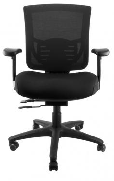 Sienna mash back chair with adjustable mesh backrest and slider seat
Ratchet adjustable mesh backrest
Weight activated Synchro mechanism
Adjustable lumbar support
Seat slide feature
4 position locking synchro mechanism
BIFMA approved
7 Year Warranty