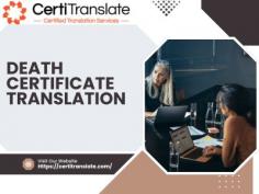 CertiTranslate offers quick and accurate death certificate translation support for families needing clear, accepted documents. Our skilled team ensures correct details, simple language, and prompt delivery. We help you submit required papers confidently, guiding you through each step so your important records remain accurate, complete, and ready for official use.
Visit: https://certitranslate.com/naati-certified-translation/death-certificate/
