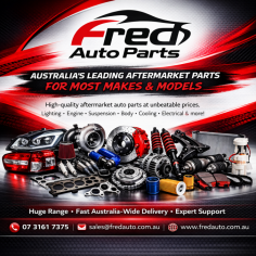 Fred Auto Parts supplies reliable aftermarket components including lighting, engine parts, suspension, cooling and electrical systems. Built for durability and performance, our parts suit a wide range of vehicles and meet industry standards. With competitive pricing and fast Australia-wide delivery, we help keep your vehicle running smoothly.