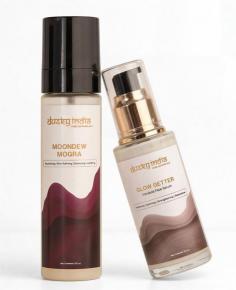 Dusky India presents a thoughtful two-step routine with the Moondew Mogra Toner and Glow Getter – Gotukola Face Serum, designed to hydrate, soothe, and support the skin barrier using plant-based ingredients. Over a few weeks of use, the lightweight toner refreshes and calms the skin, while the oil-based serum—centered around Gotukola—absorbs easily to deliver lasting nourishment without heaviness. Together, the pairing improves suppleness, reduces post-cleansing dryness, and enhances overall skin comfort. With consistent use, the skin appears more balanced, softly radiant, and well-hydrated.