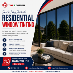 Upgrade your home with expert residential window tinting that improves comfort, privacy, and energy efficiency. Our premium films reduce heat and glare while protecting interiors from fading. Designed for modern living, our solutions enhance your space’s style and functionality. Trust Tint & Custom for reliable, high-quality service that delivers lasting results and a more comfortable home environment year-round.