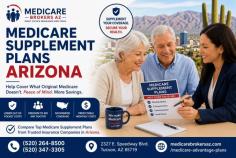 Finding the right Medicare Supplement plans Arizona seniors can rely on is essential for reducing out-of-pocket healthcare expenses and gaining peace of mind. At Medicare Brokers AZ, we help individuals compare Medicare Supplement insurance plans designed to work alongside Original Medicare coverage. Also known as Medigap plans, these policies help cover costs such as copayments, deductibles, and coinsurance that Original Medicare may not fully pay. Our experienced team understands that healthcare needs and budgets vary from person to person. That is why we provide personalized assistance to help Arizona residents explore the best Medicare Supplement plans available from leading insurance providers. Whether you are newly eligible for Medicare or looking to change your current Medigap plan, our licensed agents guide you through every step of the process. Medicare Supplement plans Arizona residents choose often provide greater flexibility when visiting doctors and specialists across the country. Many plans allow you to see any provider who accepts Medicare without requiring referrals or network restrictions. This makes Medicare Supplement coverage an excellent choice for individuals seeking predictable healthcare costs and nationwide access to medical care. At Medicare Brokers AZ, we are committed to helping seniors understand their coverage options and select plans that meet their healthcare and financial goals. Our knowledgeable professionals stay current with Medicare guidelines and Arizona insurance options to provide accurate and dependable guidance. If you are searching for trusted information about Medicare Supplement plans Arizona, our team is ready to help. Contact Medicare Brokers AZ today to compare Medigap plans, understand your benefits, and find affordable supplemental Medicare coverage tailored to your needs.