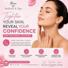 Rejuvenate your skin with advanced Skin Tightening Treatments at Rose Wellness & Spa. Our non-invasive procedures help improve skin elasticity, reduce fine lines, and restore a firmer, smoother appearance without surgery or downtime. Using safe and effective techniques, we help you achieve naturally glowing and youthful-looking skin. Book your appointment today and experience renewed confidence with healthier, tighter skin.